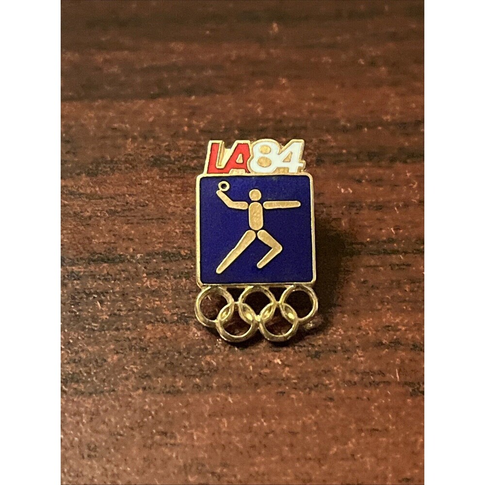 1984 Los Angeles Olympics Handball‎ Event Lapel Hat Pin